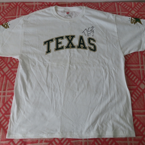 NHL Texas stars hockey tshirt signed XL white hanes tagless y2k - Picture 1 of 7